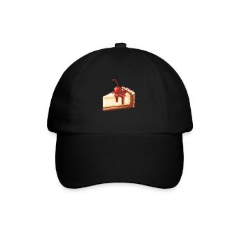 Cheesecake Pixel Icon Cake - Casquette classique - noir/noir - Devant