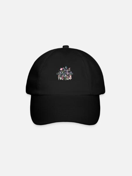 Flowers | Stickers | Mica Catcher - Baseball Cap - black/black