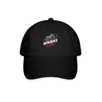 For real minibike fans - Baseball Cap - black/black - Front