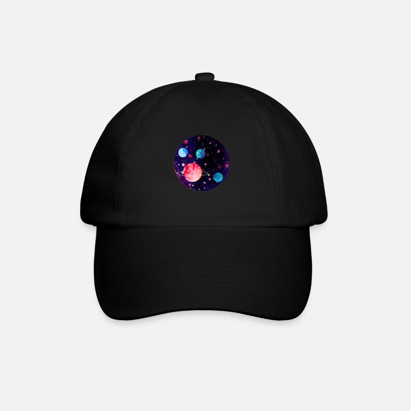 space - Baseball Cap - black/black