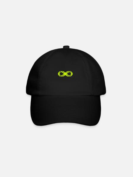 Unendlich Symbol Zeichen Symbol - Baseballkappe - Schwarz/Schwarz