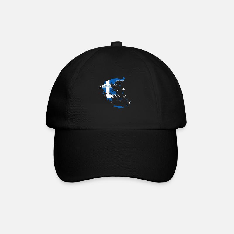 Home Greece Home - Baseball Cap - black/black