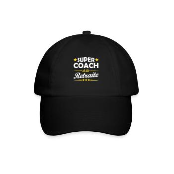 super coach à la retraite - Casquette classique - noir/noir - Devant