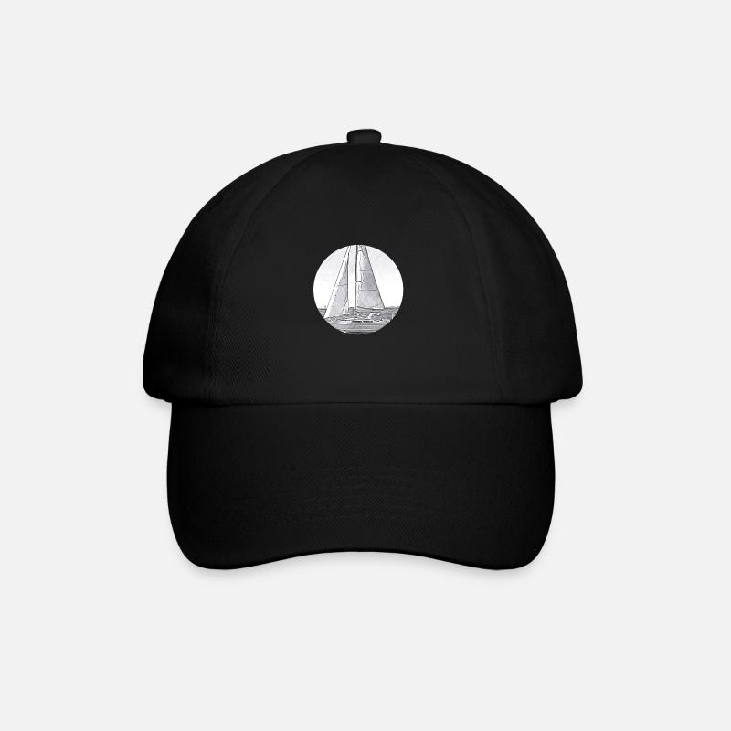 sail - Baseball Cap - black/black