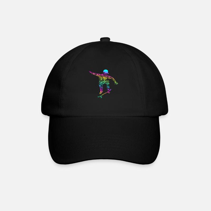Skater Stunt Freestyle - Baseballkappe - Schwarz/Schwarz