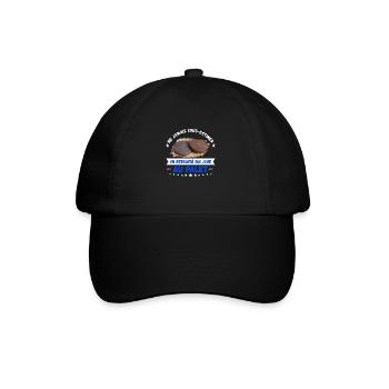 un retraité qui joue au palet - Casquette classique - noir/noir - Devant