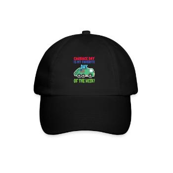 Garçon d’anniversaire de camion à ordures - Casquette classique - noir/noir - Devant