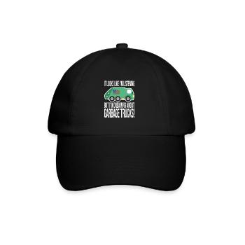 Garçon d’anniversaire de camion à ordures - Casquette classique - noir/noir - Devant