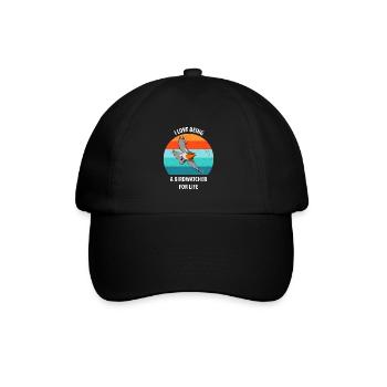 Bird Watching Bird Watching Birding Bird - Baseball Cap - black/black - Front