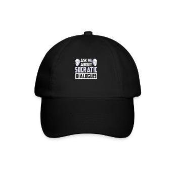 Philosophie - Casquette classique - noir/noir - Devant
