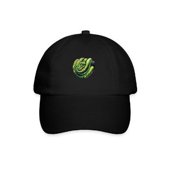 Snake - Baseball Cap - black/black - Front