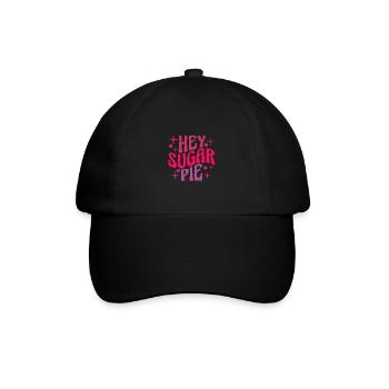 Hey Sugar Pie - Baseballkappe - Schwarz/Schwarz - Vorne