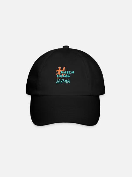 Hashtag Jasmin - Baseballkappe - Schwarz/Schwarz