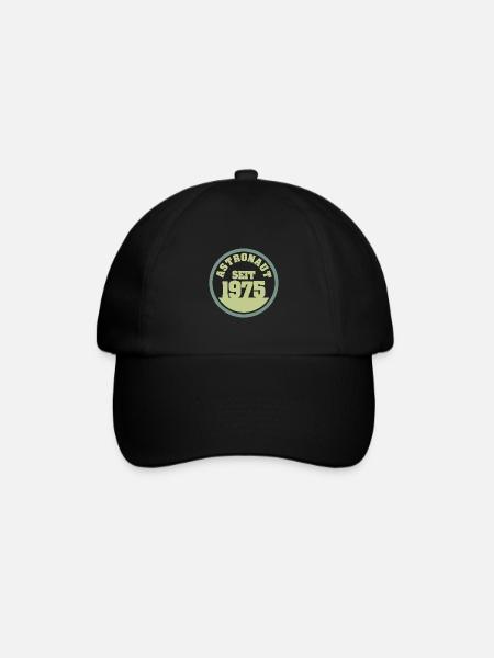 1975 - Baseballkappe - Schwarz/Schwarz