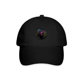 Tasmanian devil in the grass - Baseball Cap - black/black - Front