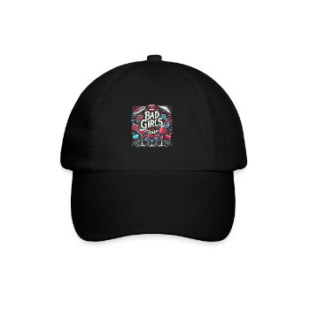 Mädchen on Tour Achtung Frauen auf Tour - Baseballkappe - Schwarz/Schwarz - Vorne