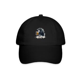 Raven Crow Bière Drôle - Casquette classique - noir/noir - Devant