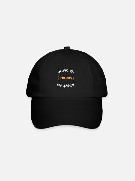 Je suis un Francis qui déchire - Casquette classique - noir/noir