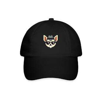 Chihuahua Pixel Art Dog Lover chiot - Casquette classique - noir/noir - Devant