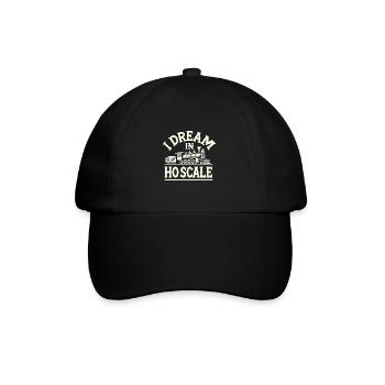Ich träume im Maßstab HO - Baseballkappe - Schwarz/Schwarz - Vorne
