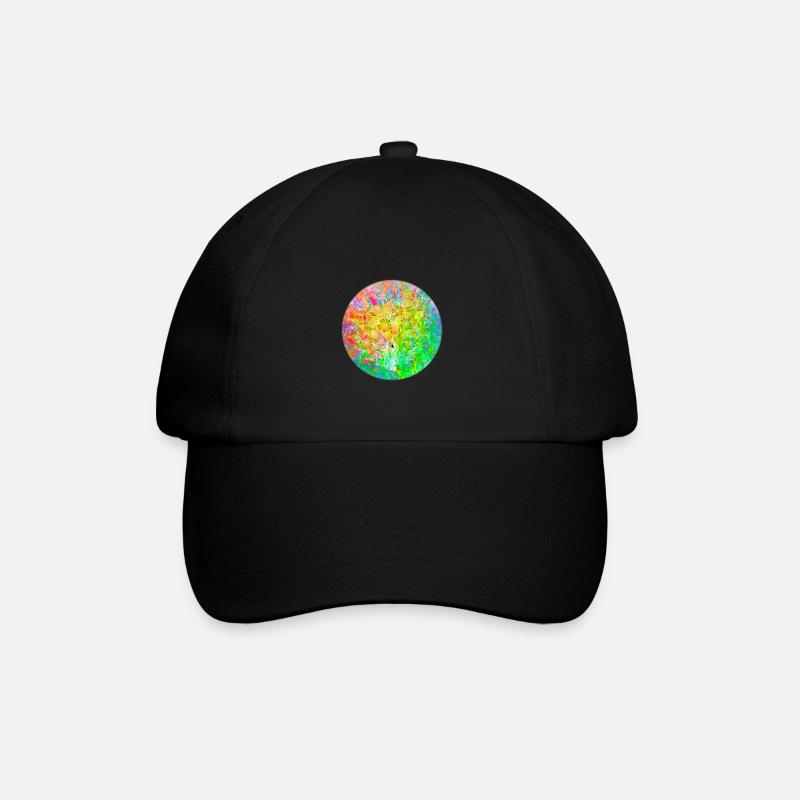 Happy Spring - Baseball Cap - black/black