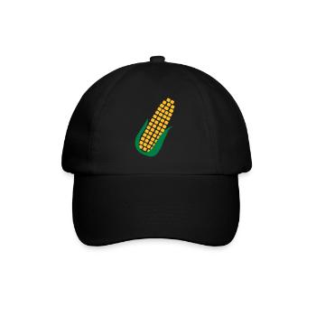 Mais - Baseballkappe - Schwarz/Schwarz - Vorne
