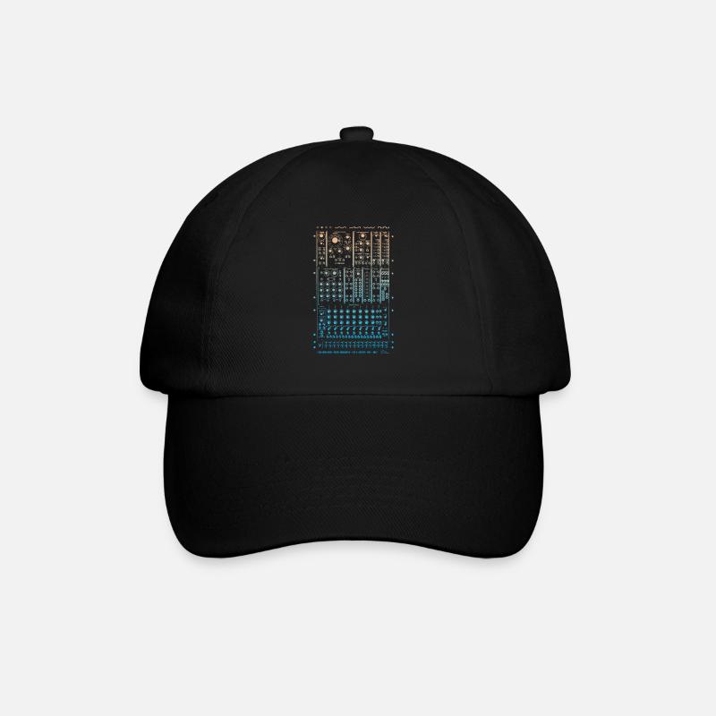 Modular Synth - Baseball Cap - black/black