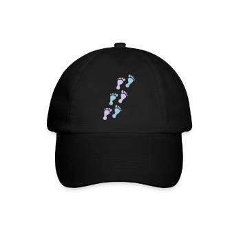 baby footprints - Casquette classique - noir/noir - Devant