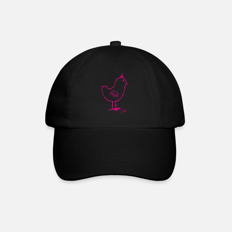 rose kiki - Casquette classique - noir/noir