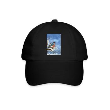 Oiseau du Bouvreuil - Casquette classique - noir/noir - Devant
