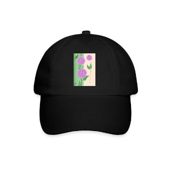 Fleurs - Casquette classique - noir/noir - Devant