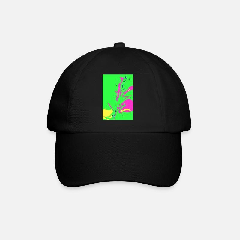L’herbe dans pop art - Casquette classique - noir/noir