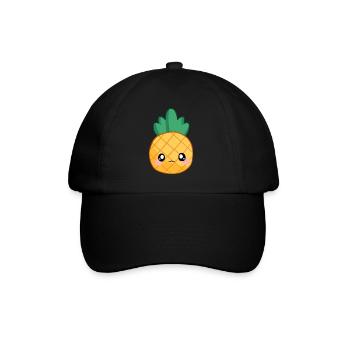 Sweet Kawaii Pineapple - Baseball Cap - black/black - Front