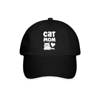 Katze Katzen - Baseballkappe - Schwarz/Schwarz - Vorne