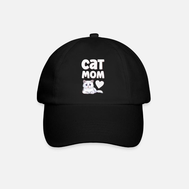 Katze Katzen - Baseballkappe - Schwarz/Schwarz