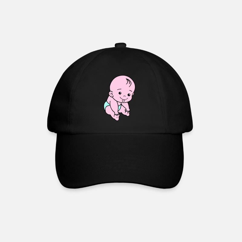 Baby - Baseballkappe - Schwarz/Schwarz