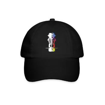 Rome Rome Italie Ville Skyline Pixel Coloré - Casquette classique - noir/noir - Devant