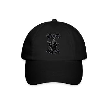 Bad boy with a black hand - Baseball Cap - black/black - Front