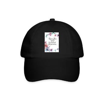 Avant qu’Alice n’aille au pays des merveilles - Casquette classique - noir/noir - Devant