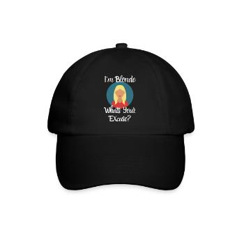 Blond hair - Baseball Cap - black/black - Front