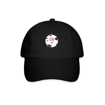 Gruseliger Papa - Baseballkappe - Schwarz/Schwarz - Vorne