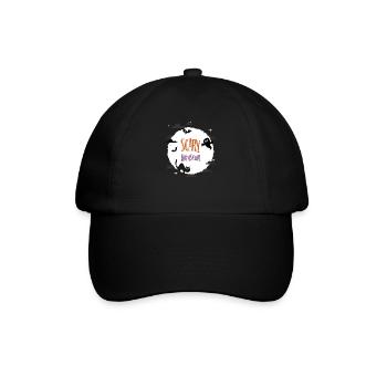Gruseliger Berater - Baseballkappe - Schwarz/Schwarz - Vorne