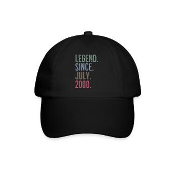 Légende depuis juillet 2000 - Casquette classique - noir/noir - Devant