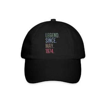 Légende depuis mai 1974 - Casquette classique - noir/noir - Devant