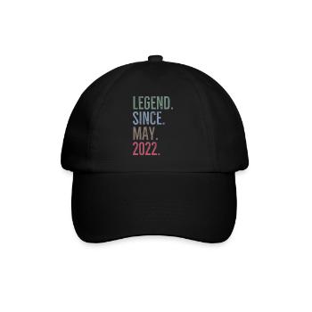 Légende depuis mai 2022 - Casquette classique - noir/noir - Devant