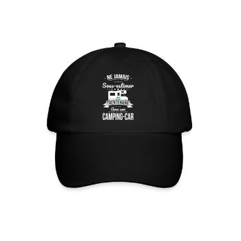 Sous-estimer un trentenaire avec son camping-car - Casquette classique - noir/noir - Devant
