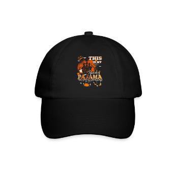 Das Ist Mein Gruseliger Halloween Pyjama - Baseballkappe - Schwarz/Schwarz - Vorne