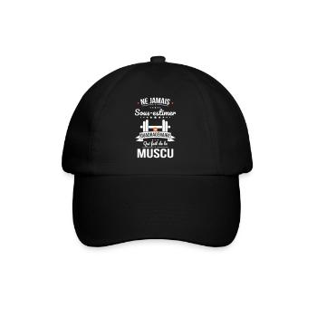 Sous-estimer un quadragénaire qui fait de la muscu - Casquette classique - noir/noir - Devant