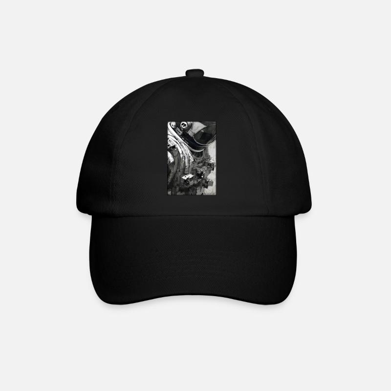 Technologie de science-fiction Astronaut Future - Casquette classique - noir/noir