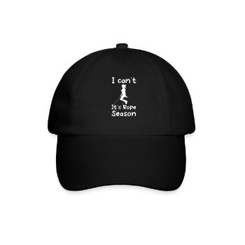Fitness Roping - Jumping rope for women - Baseball Cap - black/black - Front